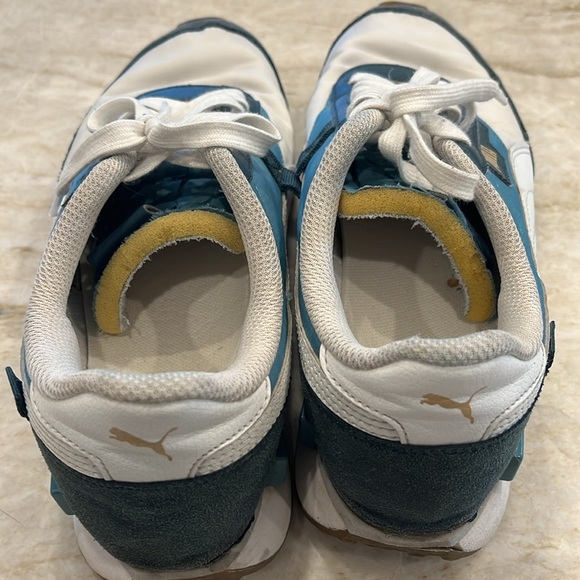 Puma Future Rider Trainers | Men’s 8 | White, Teal, Grey‎ (Rare Color Combo) - Picture 7 of 9